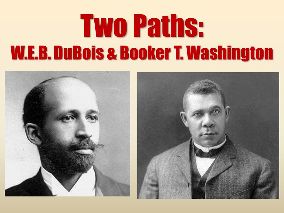Comparison of Ideas: Booker T. Washington and W. E. B. Du Bois